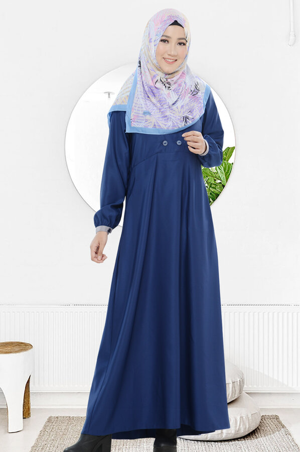 Dress Muslim Katun Jumbo